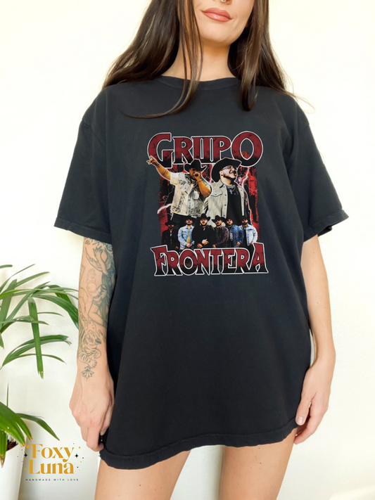 Red Grupo Frontera T Shirt