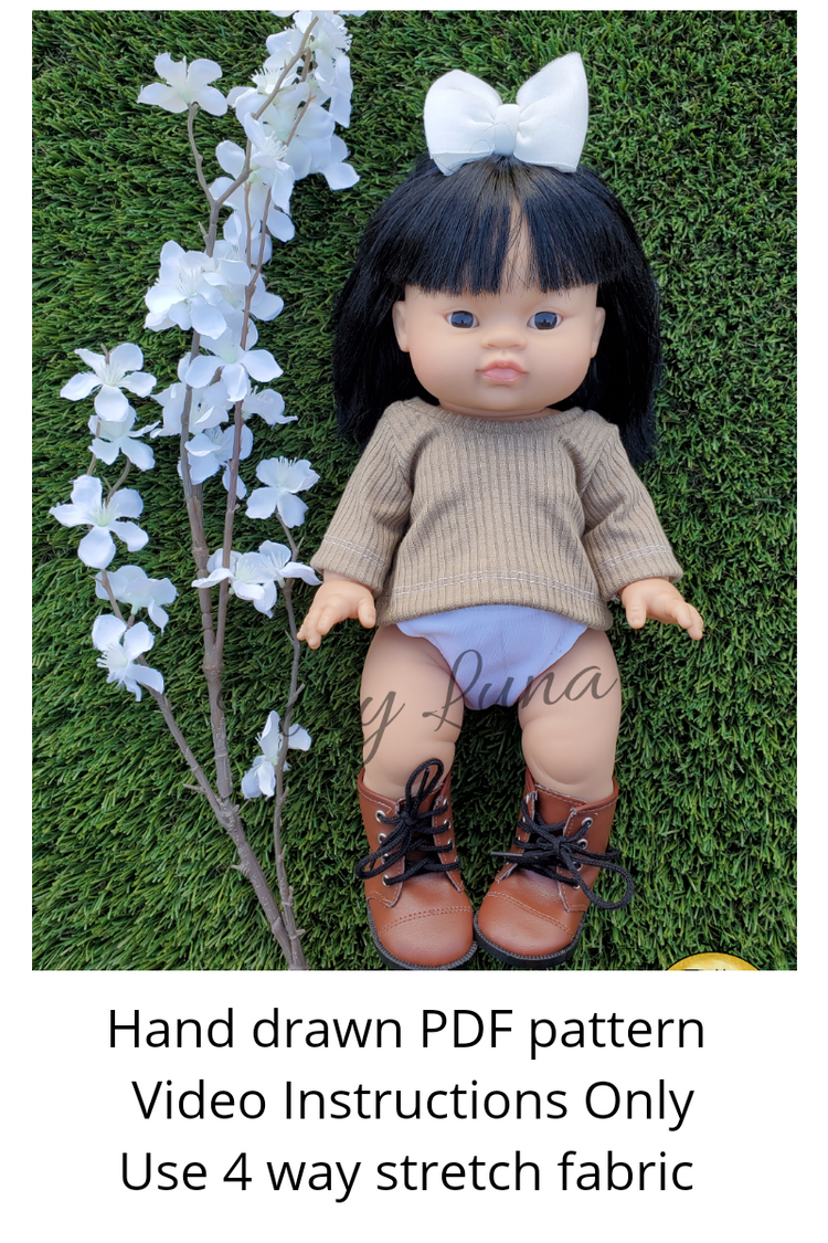 Minikane Sewing Pattern (Oversized Gender Neutral Tee/Sweater)