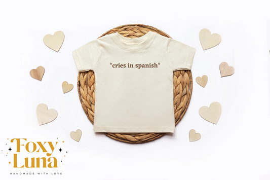 Kids Cries in Spanish T Shirt
