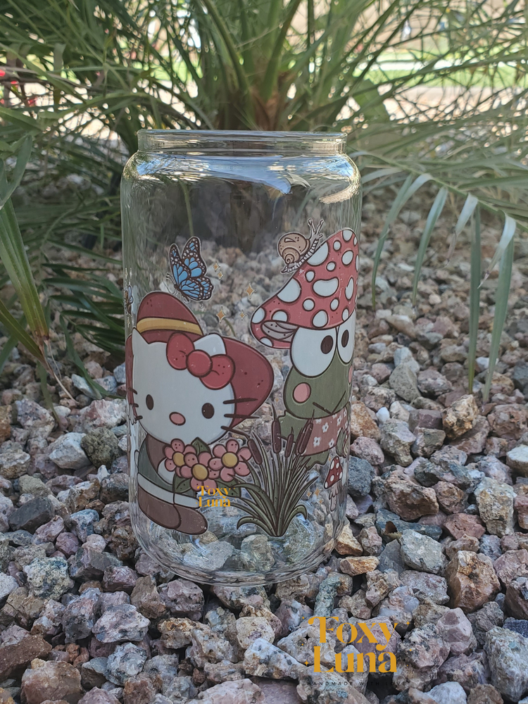 Cottagecore Glass Cups 16 oz (Pick Your Design)