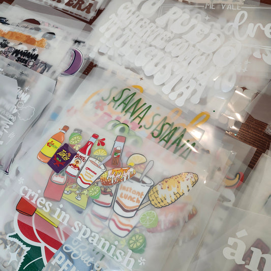 DTF Transfer Bundle of 10 Pieces Pick on Live