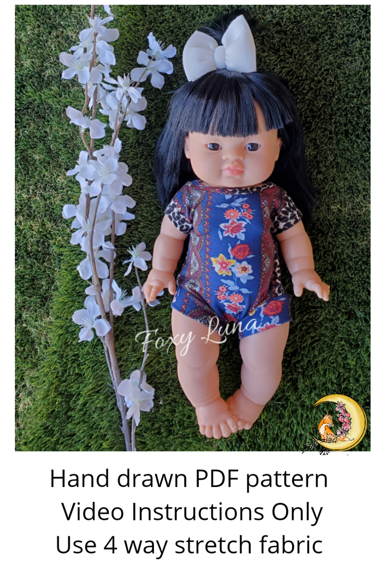 Minikane Doll Sewing Pattern (Leotard)