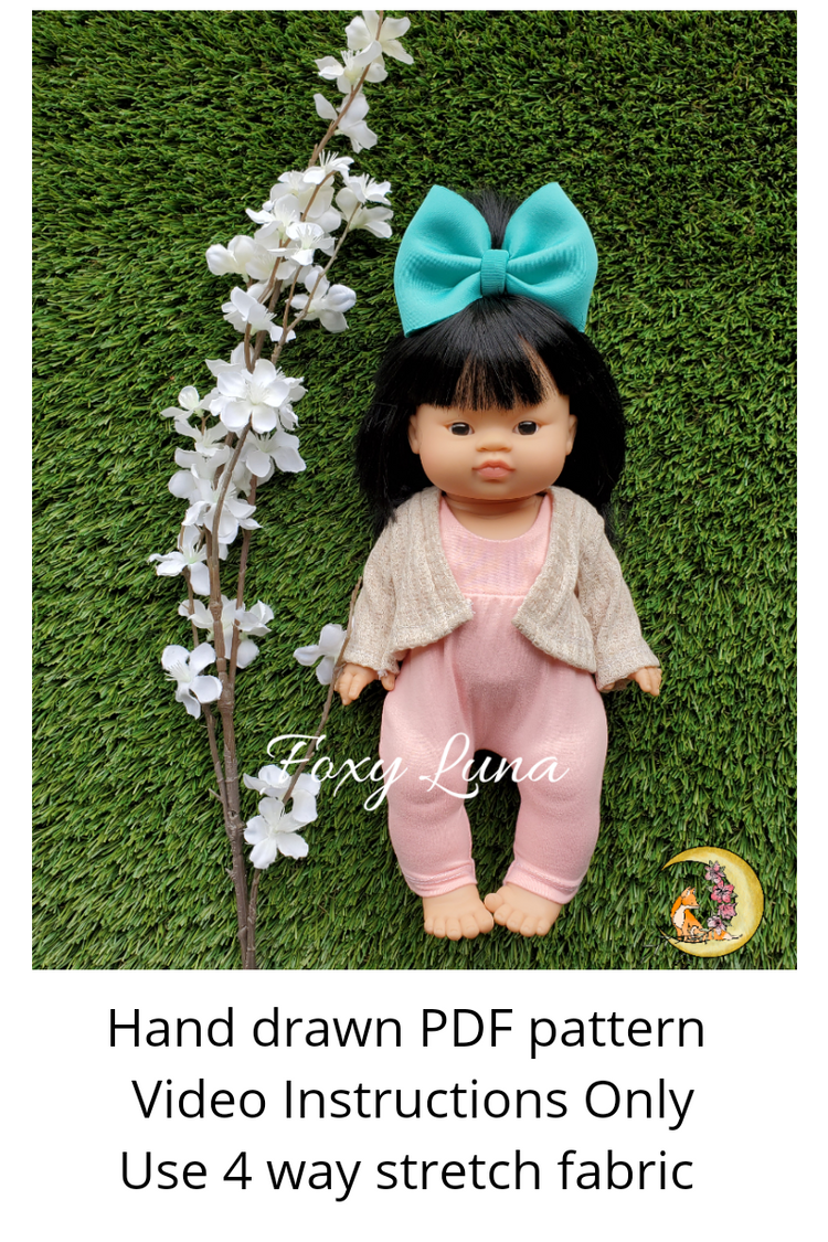 Minikane Doll Sewing Pattern (Cardigan)