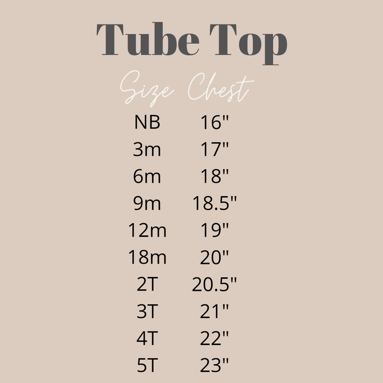 Tube Top Digital Sewing Pattern (Sizes NB-5T) Video Instructions Only